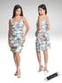 CHACHA Ruffle Knee length PRINTED Dress - D2760